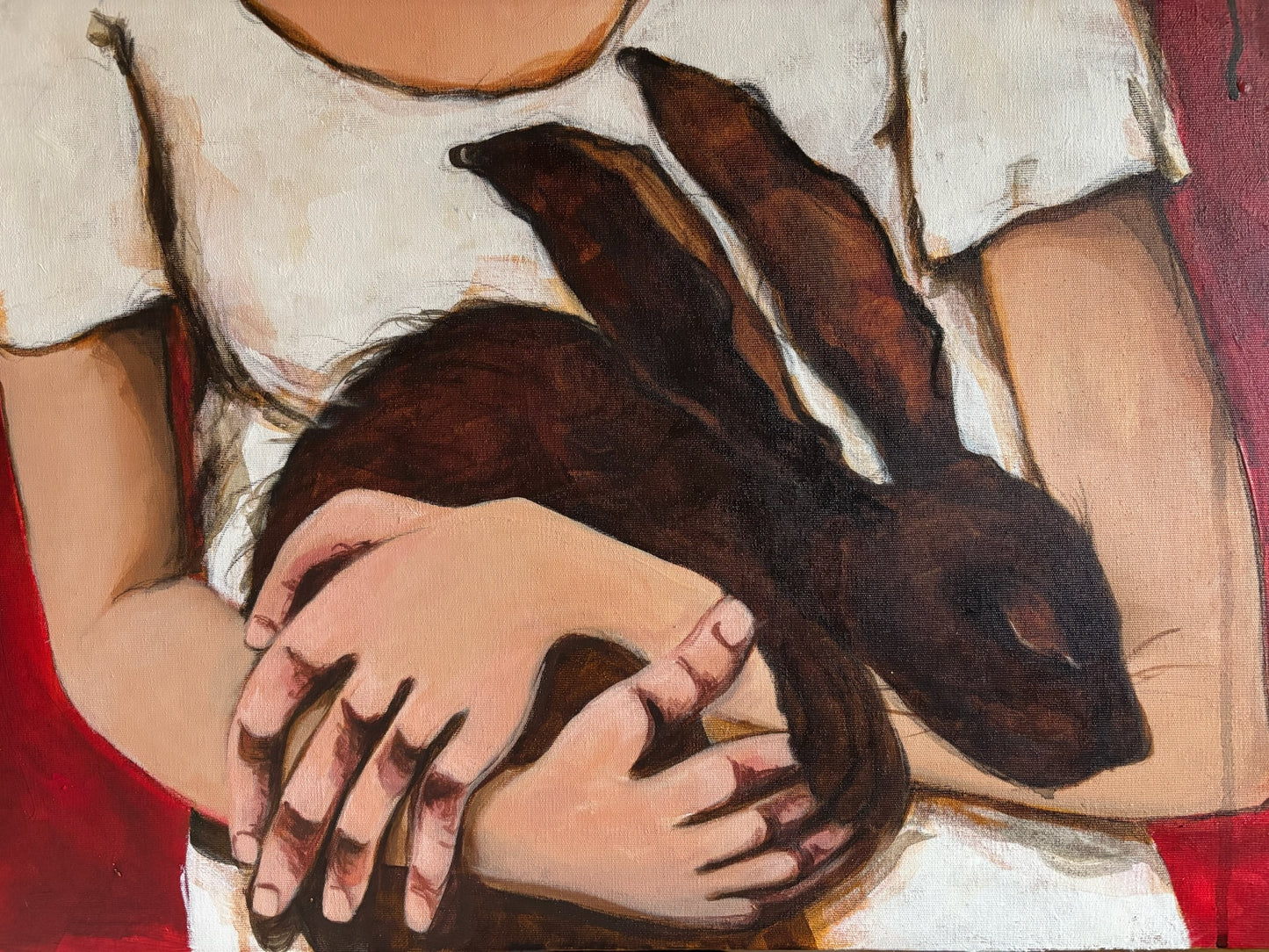 Karoo Madonna with Hare