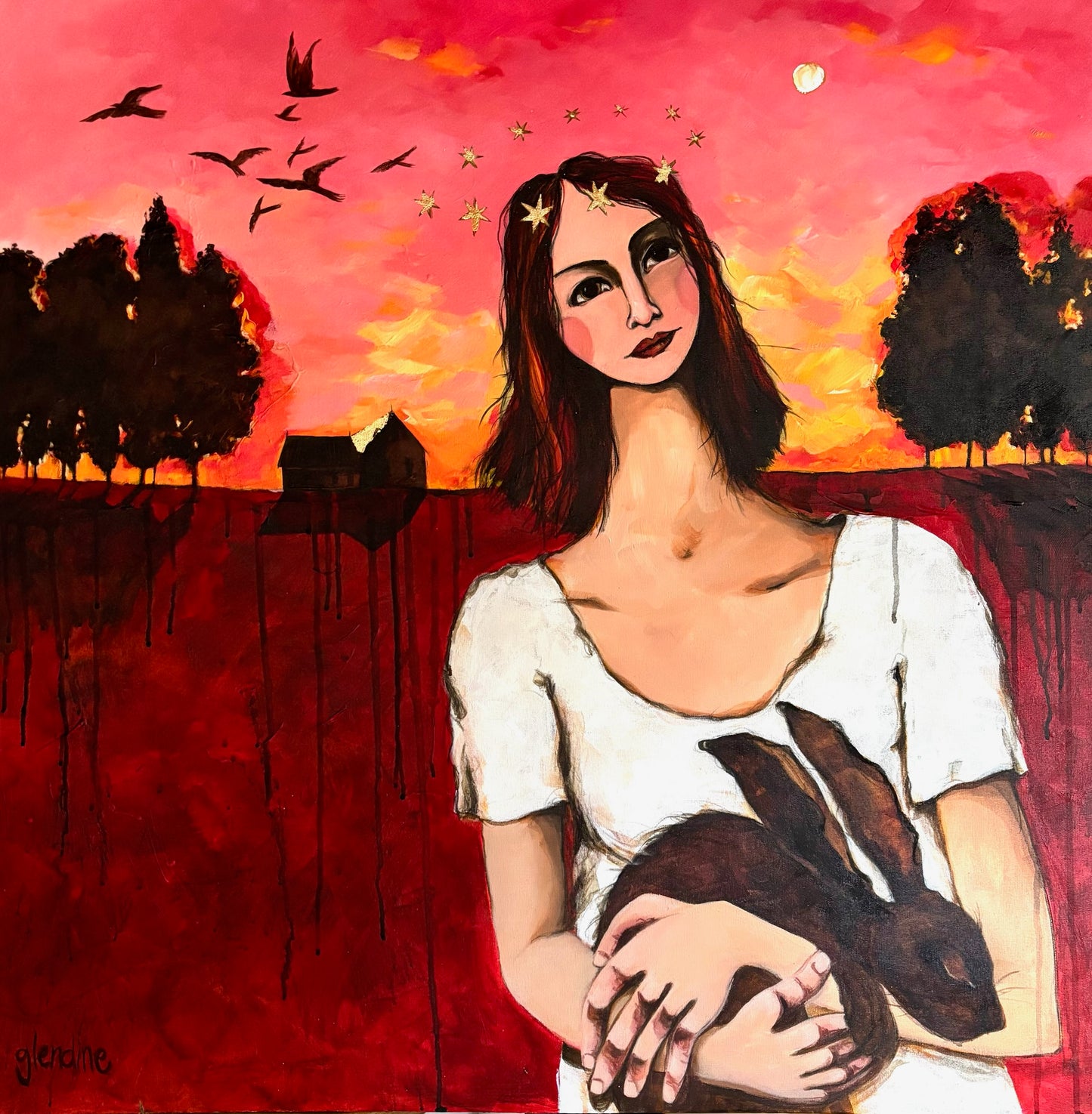 Karoo Madonna with Hare