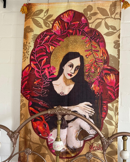 KarooMadonna and Three Hares - Printed Polycotton