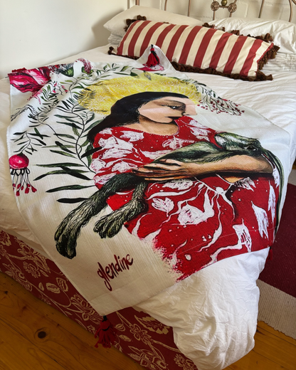 Karoo Madonna and Sleeping Bunny - Printed Polycotton