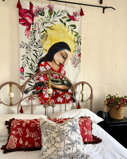 Karoo Madonna and Sleeping Bunny - Printed Polycotton