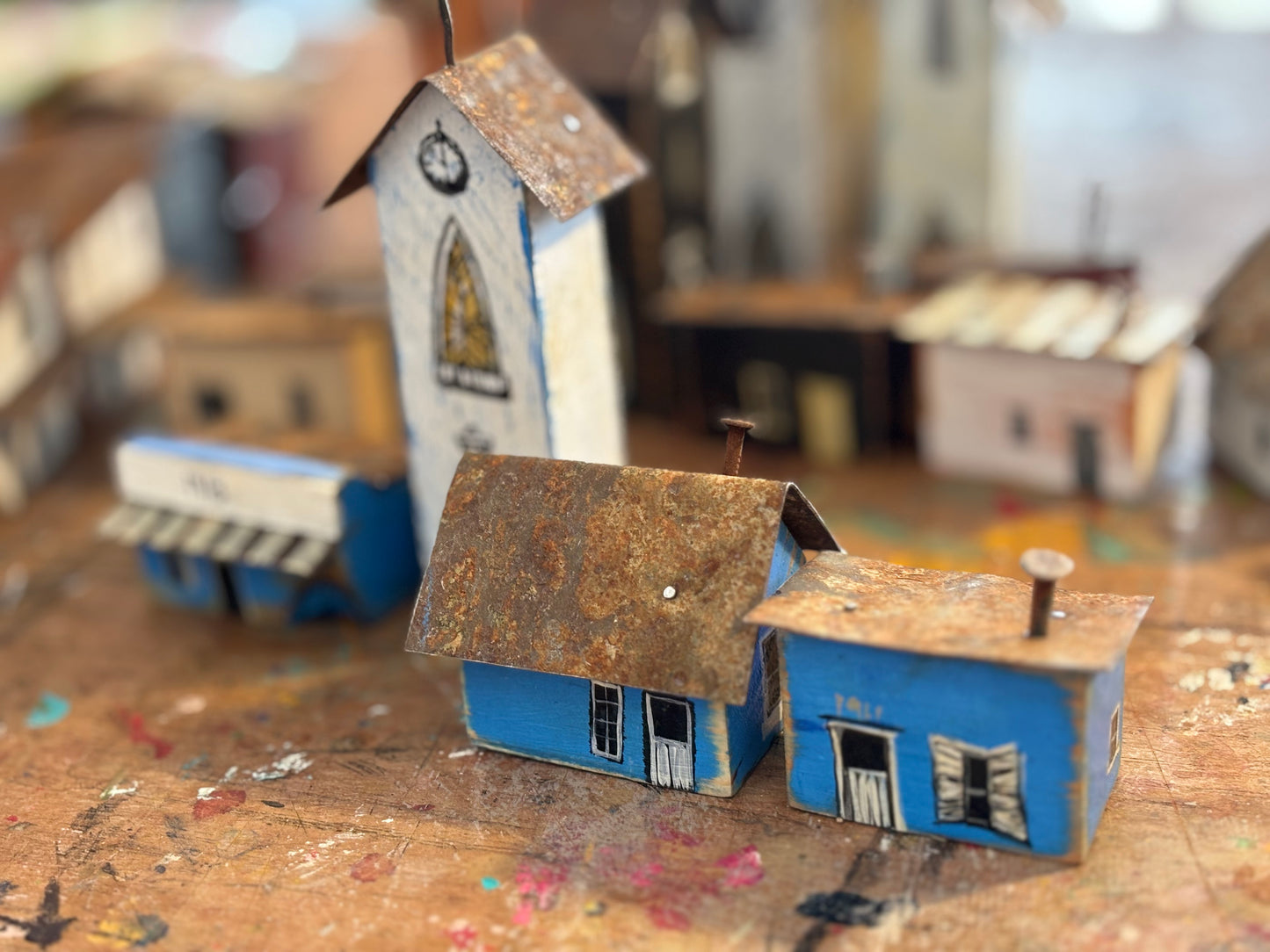 Blue houses