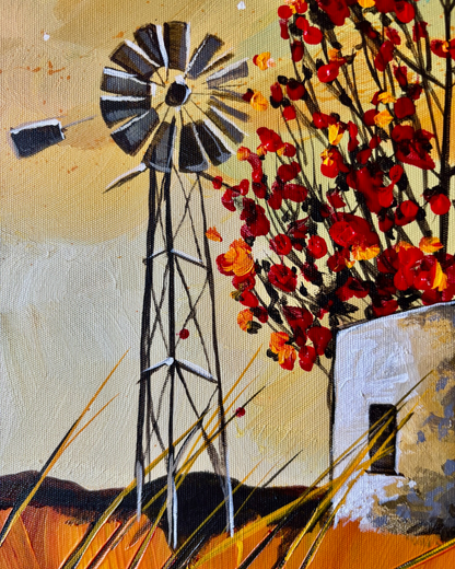 Classic Karoo Landscape - Original painting