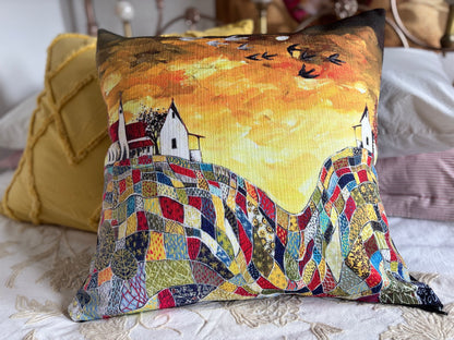 Laslappie Karoo Scene Cushion Cover