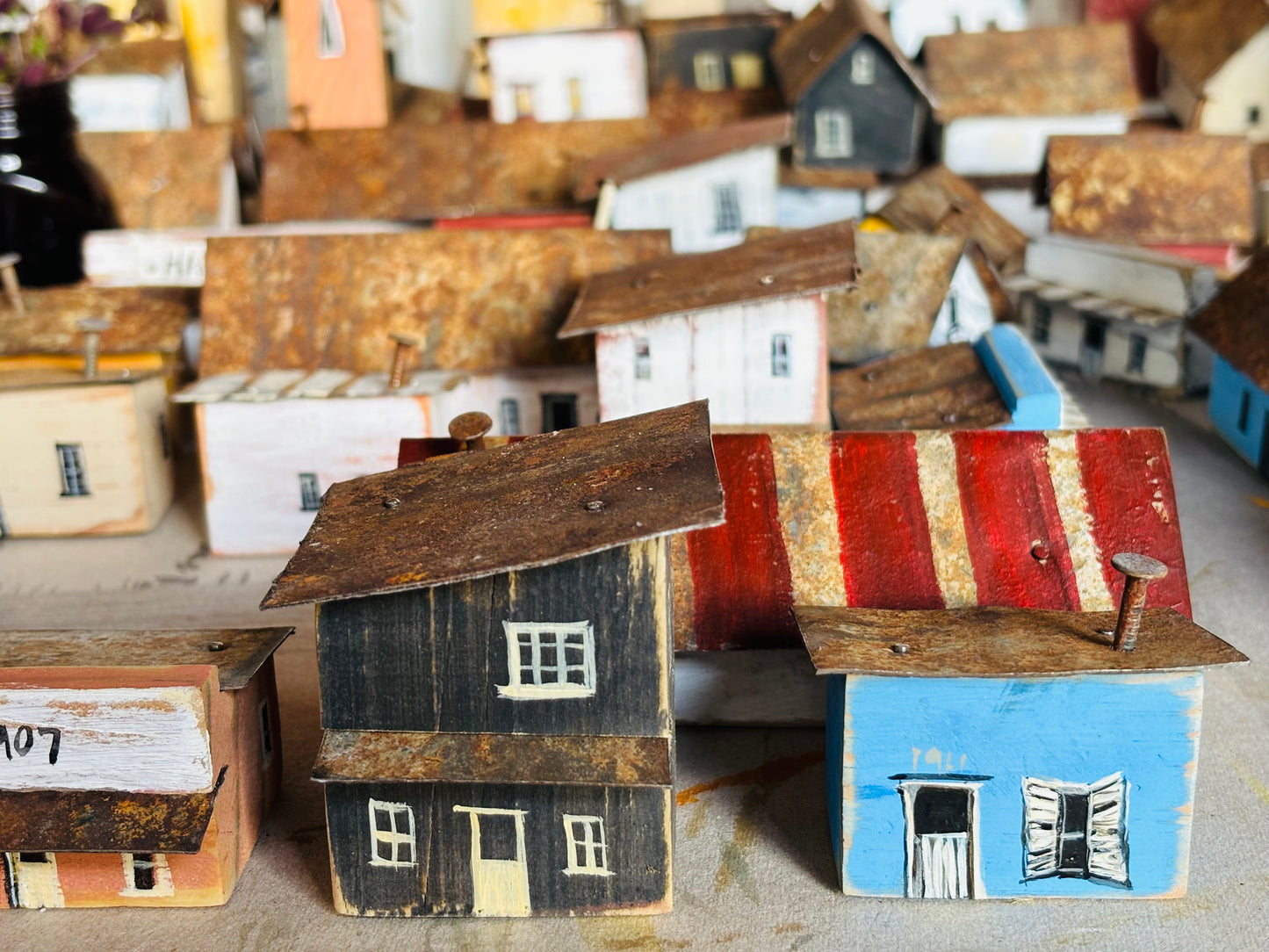 Blue houses