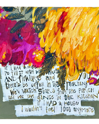 "The house smells like summer" - Original Painting