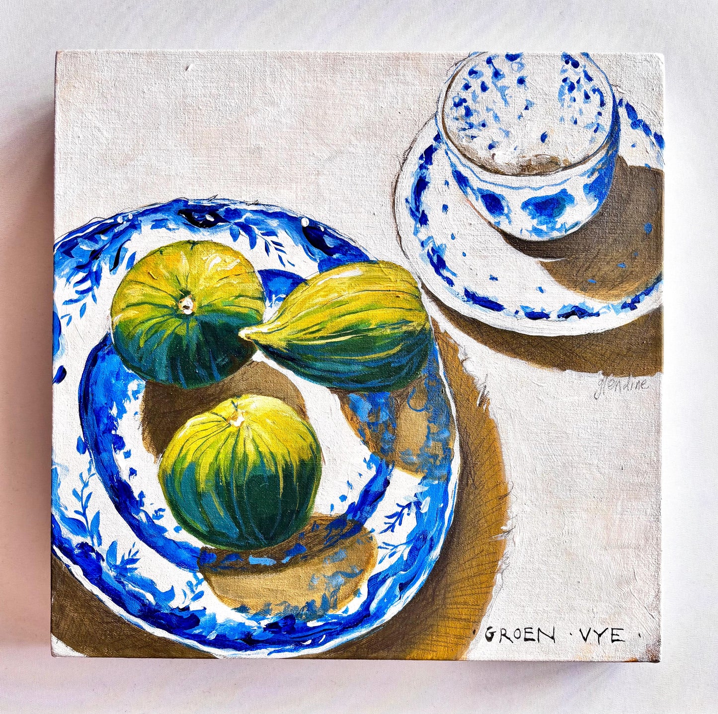 Glendine - Delft met groen vye