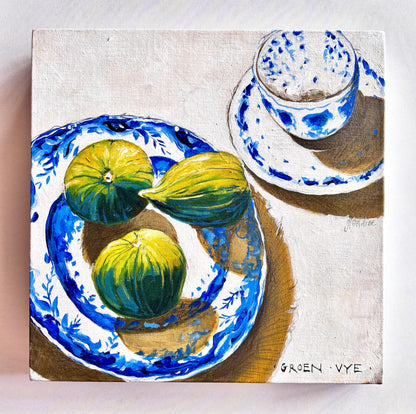 Glendine - Delft met groen vye