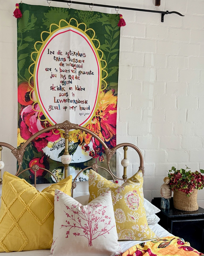 Afrikaans Poem - Printed Polycotton