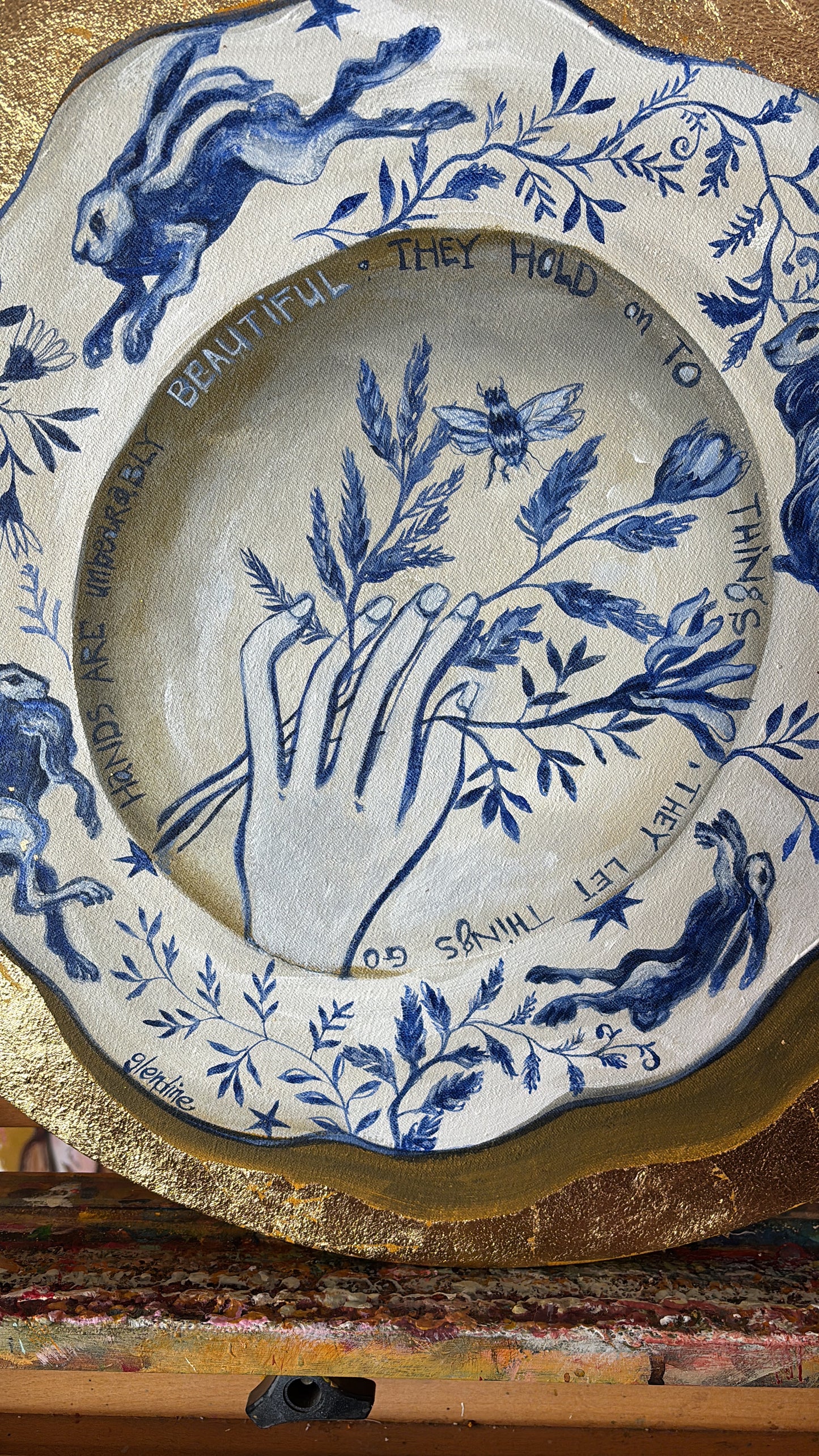 “Hands are unbelievably beautiful.They hold on to things.They let things go “