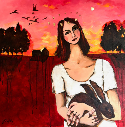 Karoo Madonna with Hare