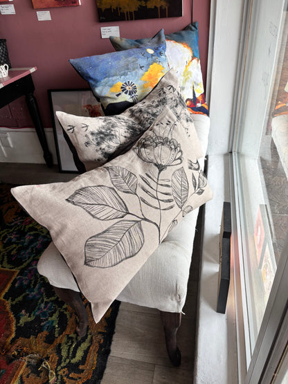 Hand painted on pure linen