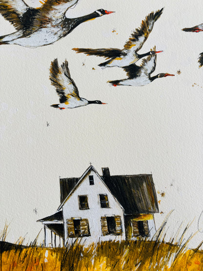 “The geese are returning home again”