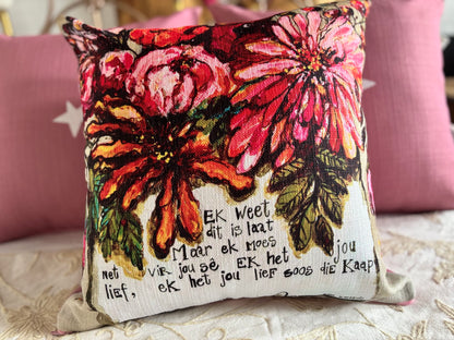 Poem  Cushion Cover