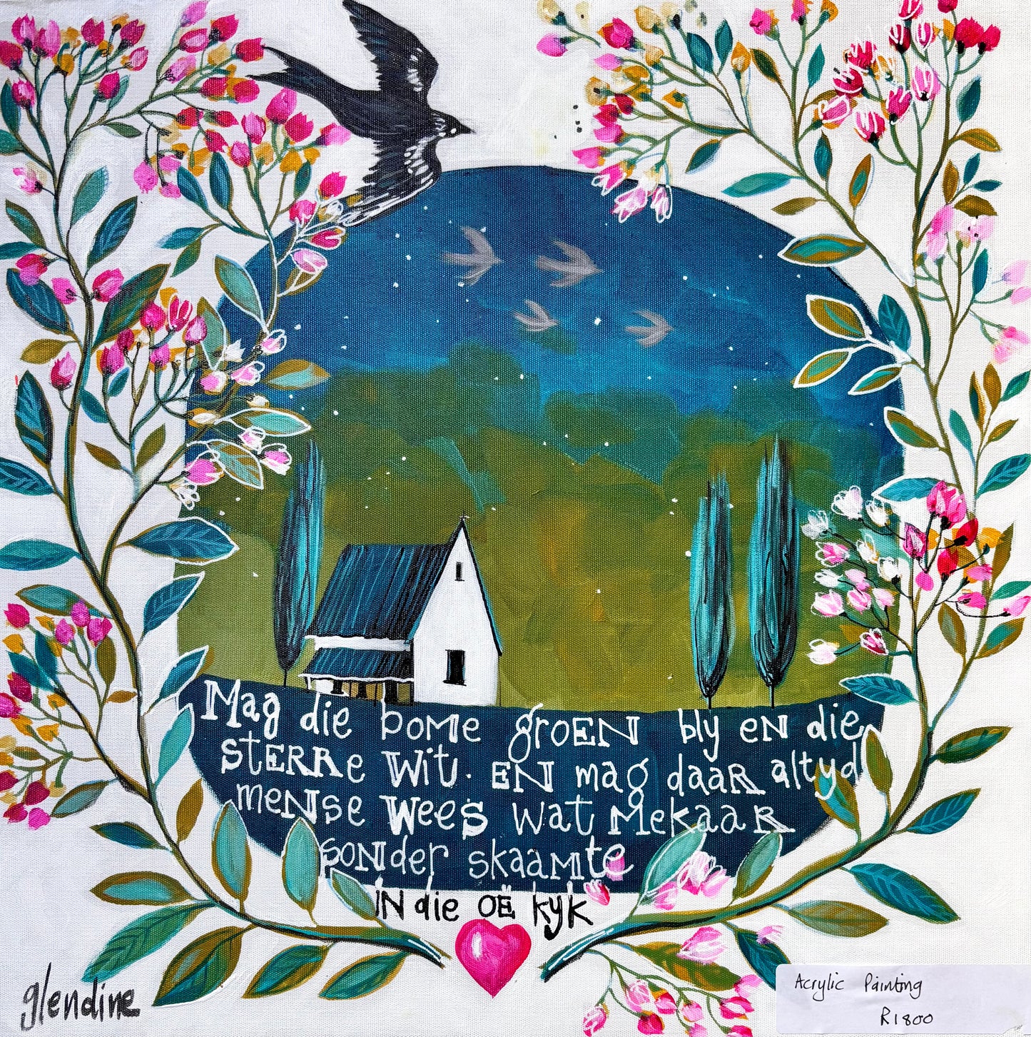 “Mag die bome groen bly” - Original painting