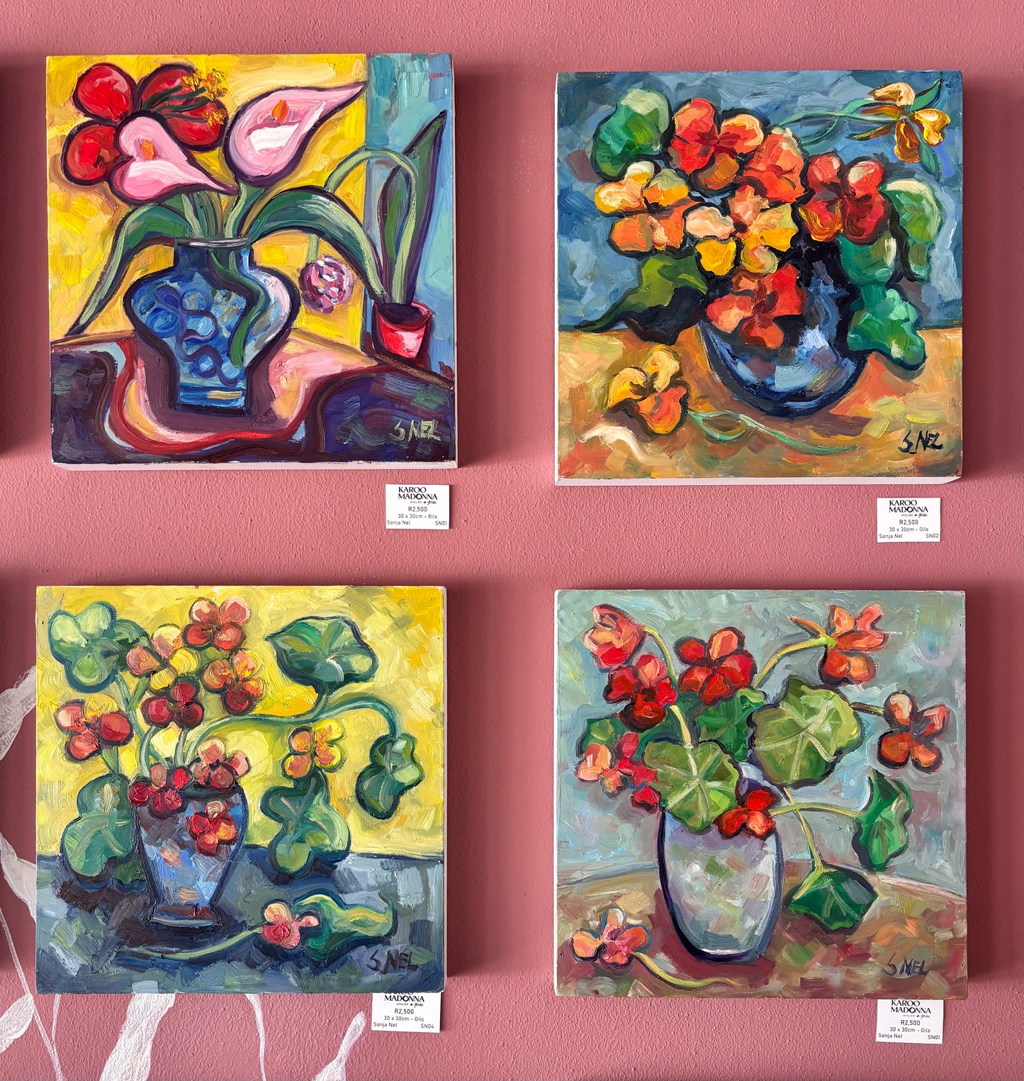 Nasturtiums by Sonja Nel