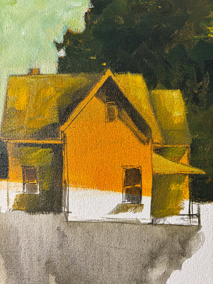 “Allerliefste, hoor hoe speel die maan in die akkerbome “ - Original Painting