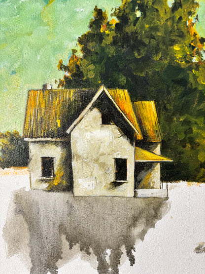 “Allerliefste, hoor hoe speel die maan in die akkerbome “ - Original Painting