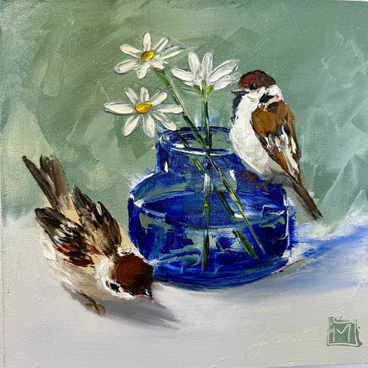 “Little blue vase” by Juanette Menderoi