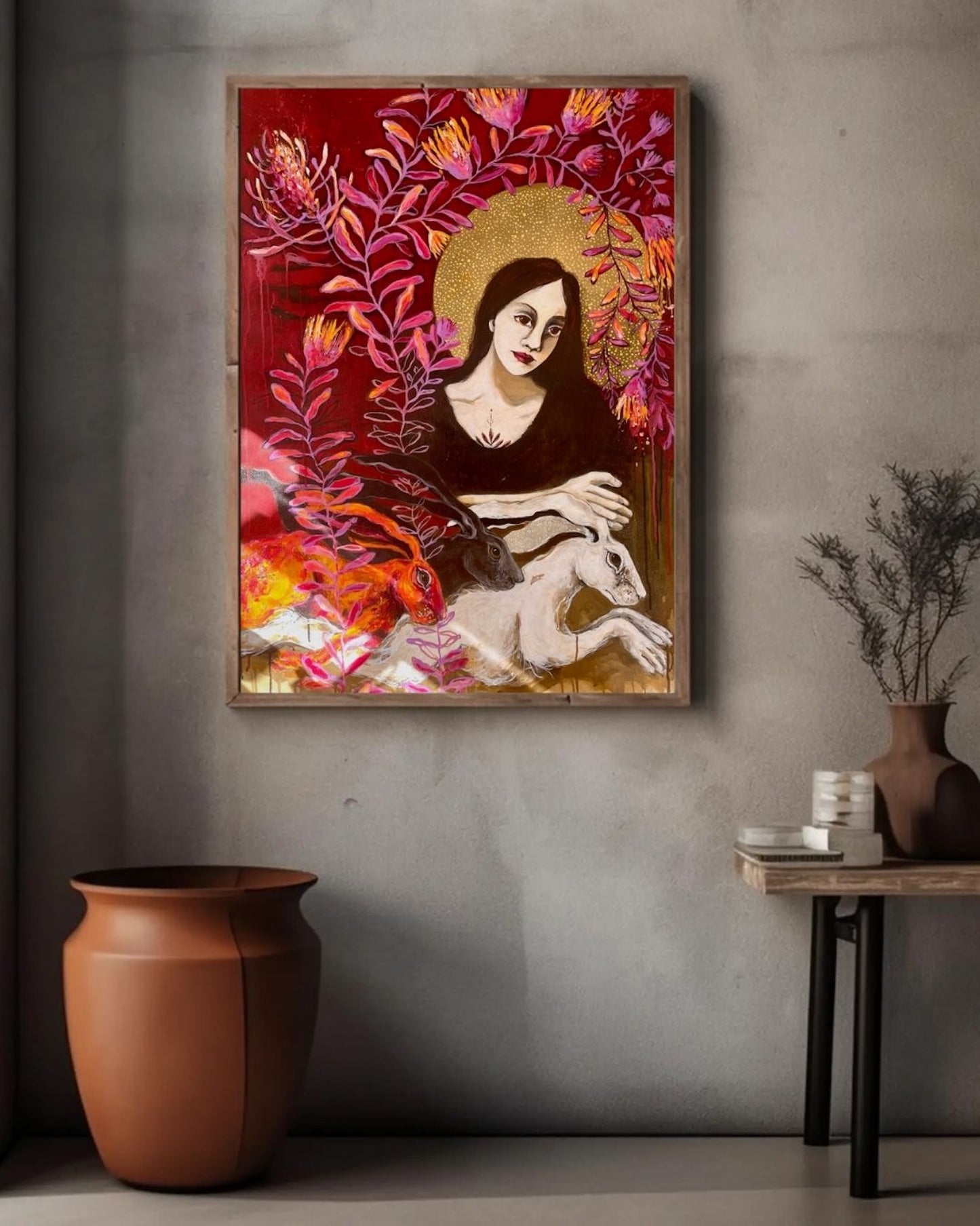 Karoo Madonna and Three Hares