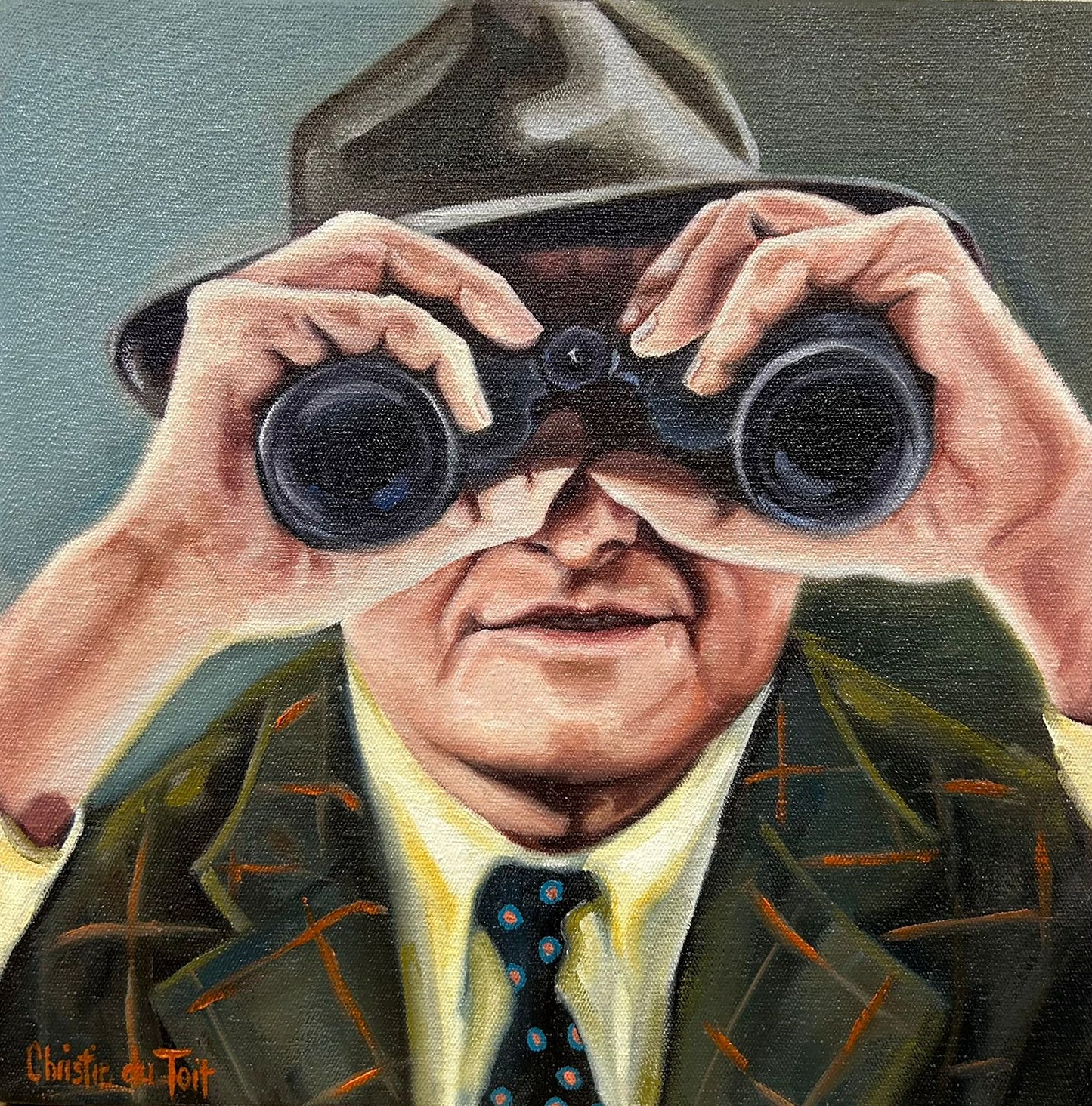 Christie du Toit - Man with Binoculars 1