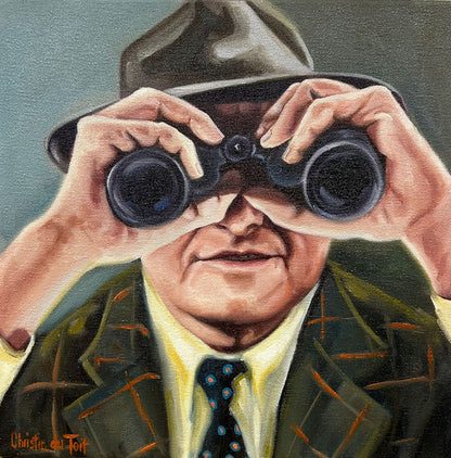 Christie du Toit - Man with Binoculars 1