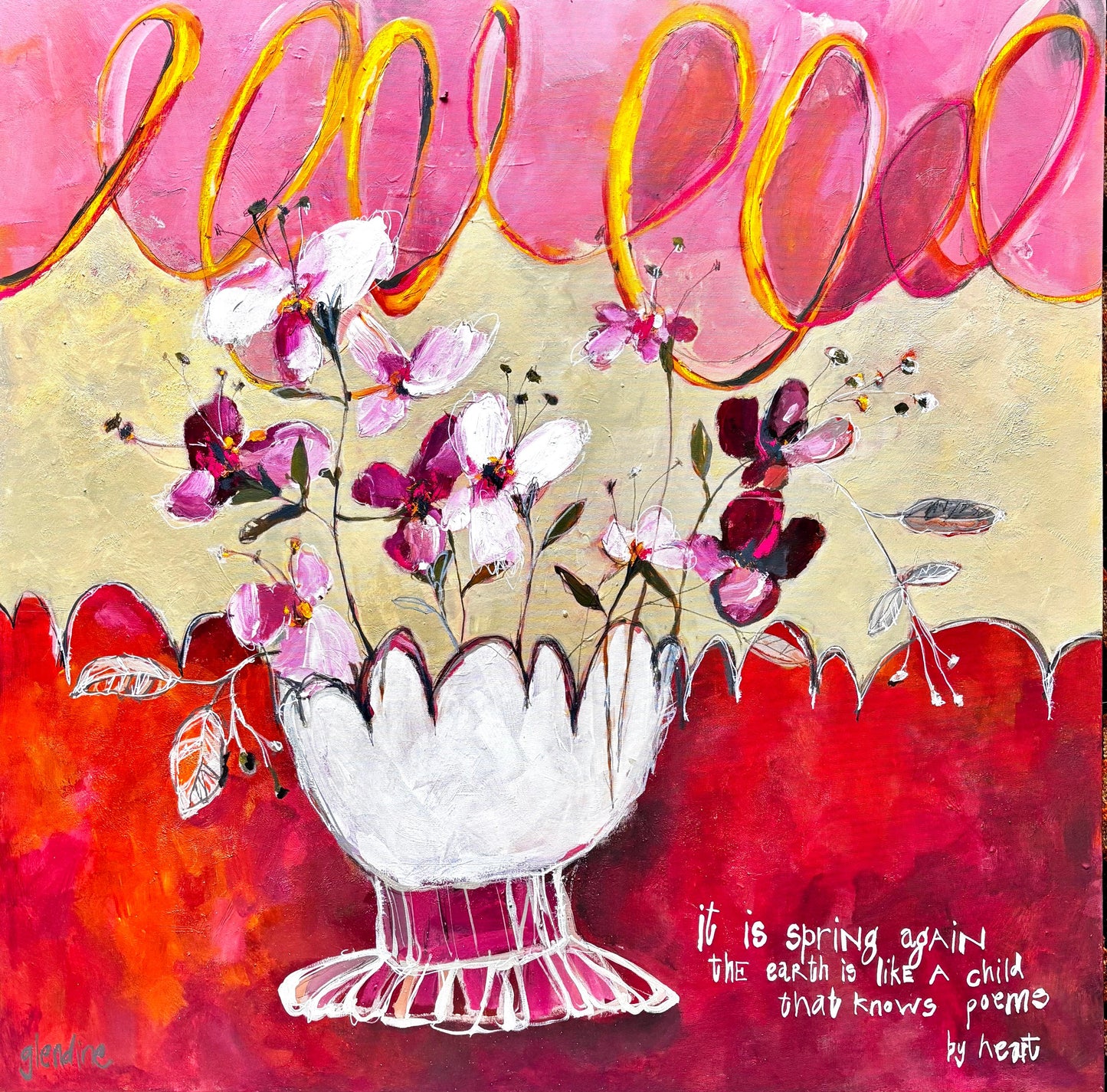 "Spring is in the air" - Original painting