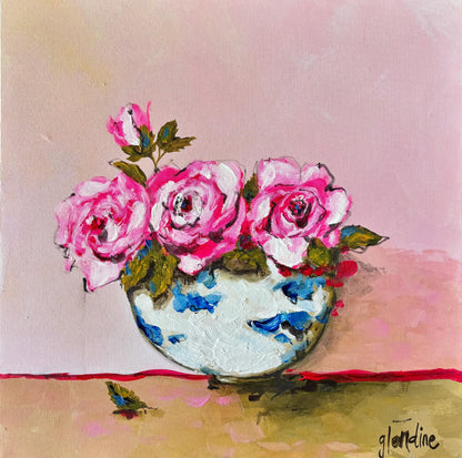 "Delft roses 2" - Original painting
