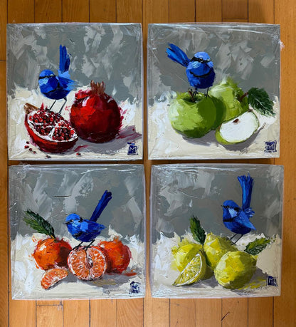 Juanette Manderoi - Bird and pomegranate 1