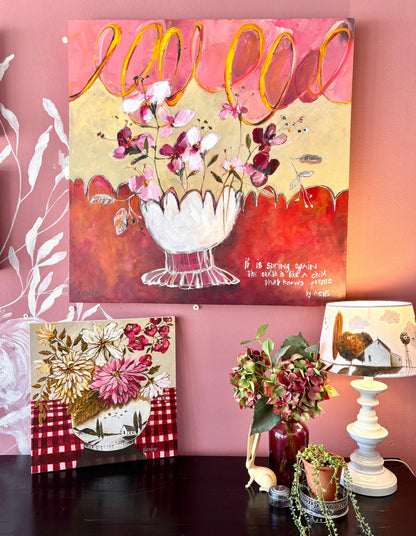 "Spring is in the air" - Original painting