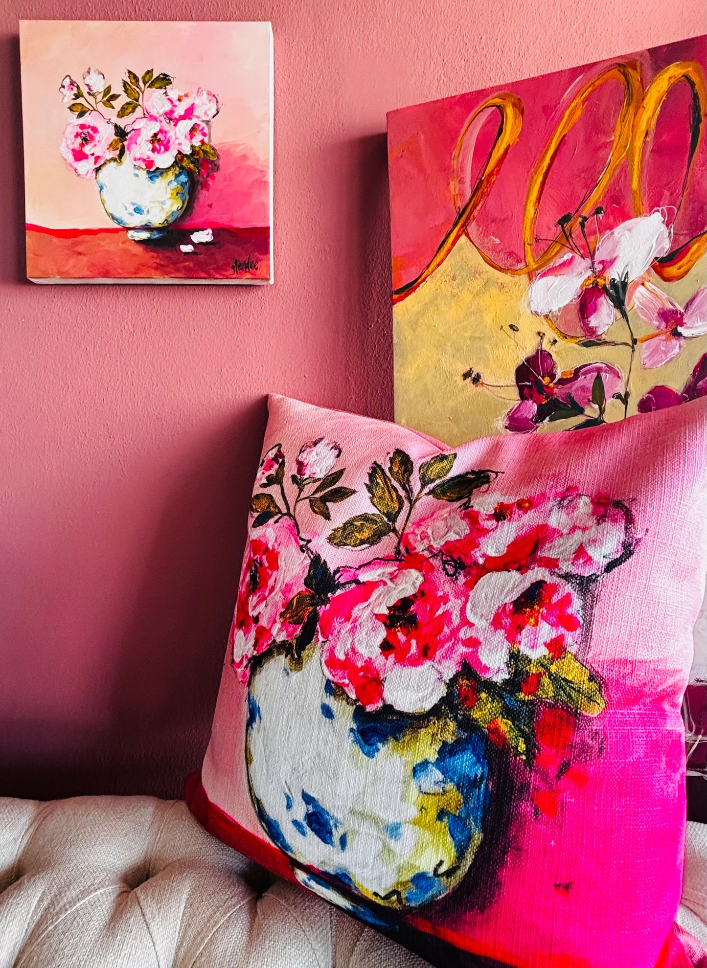 "Delft roses 2" - Original painting