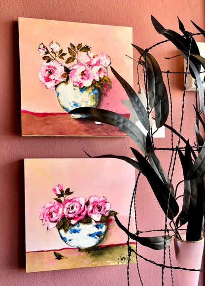 "Delft roses 2" - Original painting